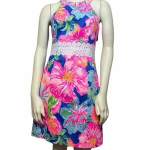 Lilly Pulitzer Ashlyn Jungle Utopia Floral Preppy Resort Sleeveless Shift Dress
